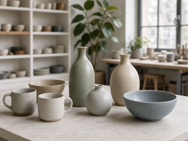 Retail pots at Ceramics Gaswotitub